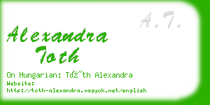 alexandra toth business card